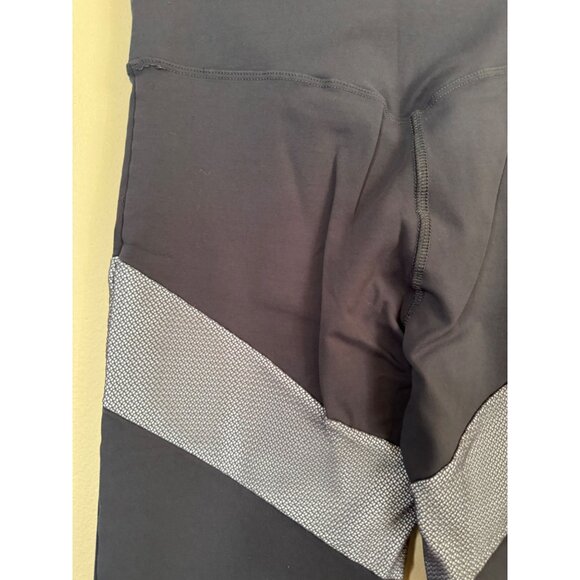 CYSM Virtual Sensuality Fit Hi Compression Leggings Size L Gray Light Blue - Picture 3 of 13